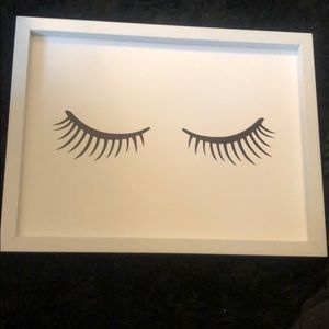 Lashes hang on the wall picture